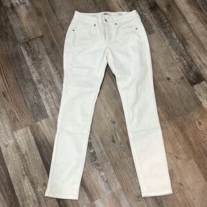 Sonoma White Super Soft Stretch Mid Rise Skinny Jeans Sz 4R Coastal Preppy